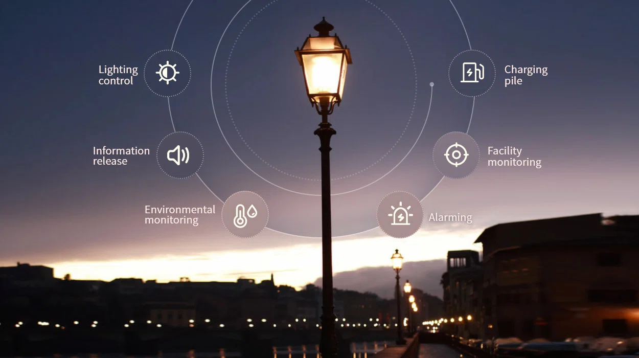 Lighting Control platform and street lighting system illustration